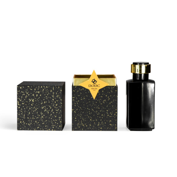 black perfume packaging box