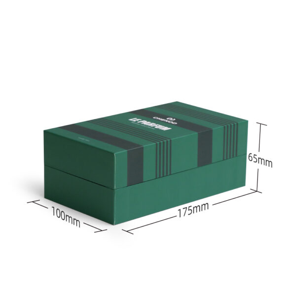カスタムグリーンフリップカバー香水箱