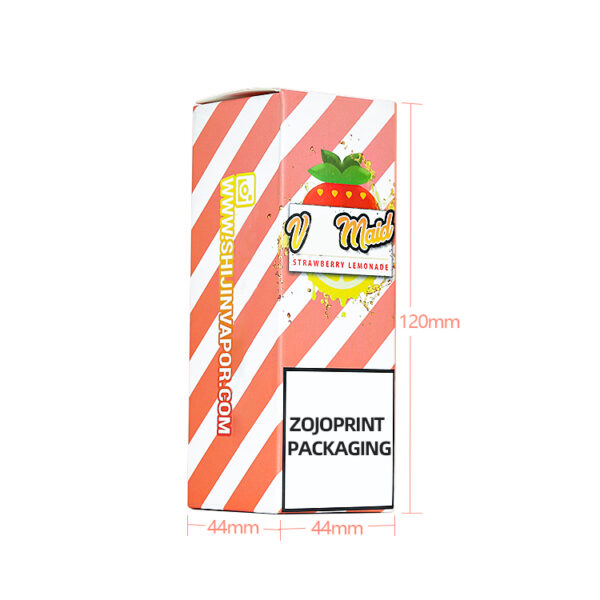 customized strawberry lemonade flavored e cigarette packaging card box