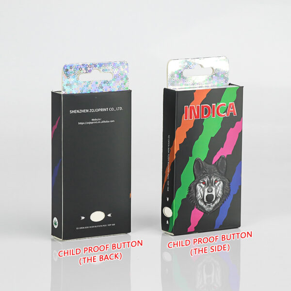 indica electronic cigarette packaging box