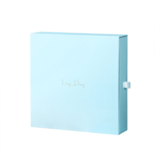 light blue drawer packaging box