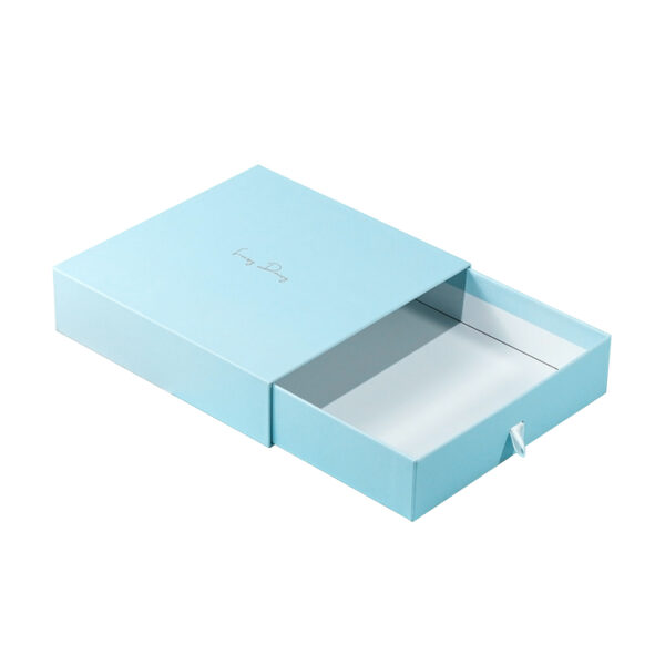 light blue drawer packaging box