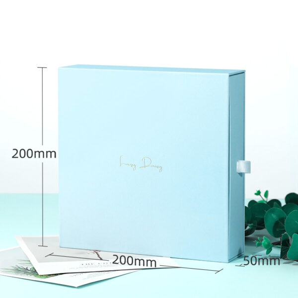 light blue drawer packaging box