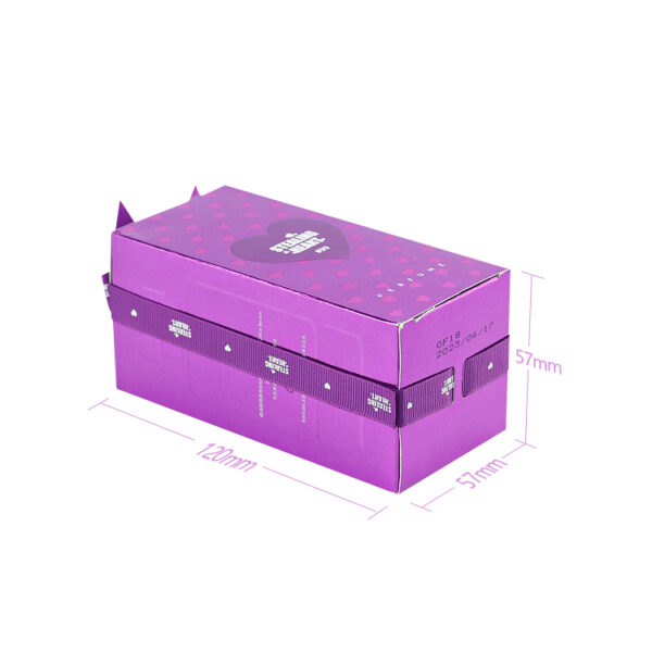 perfume cosmetic packaging box with ribbon