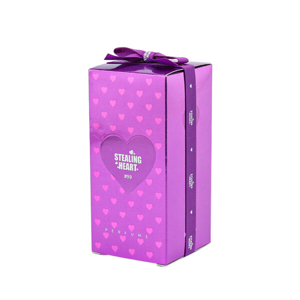 perfume cosmetic packaging box with ribbon