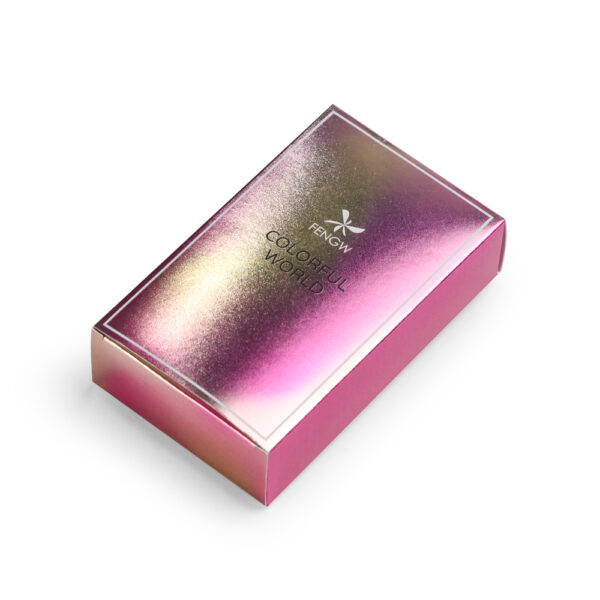 perfume rose red silver card box