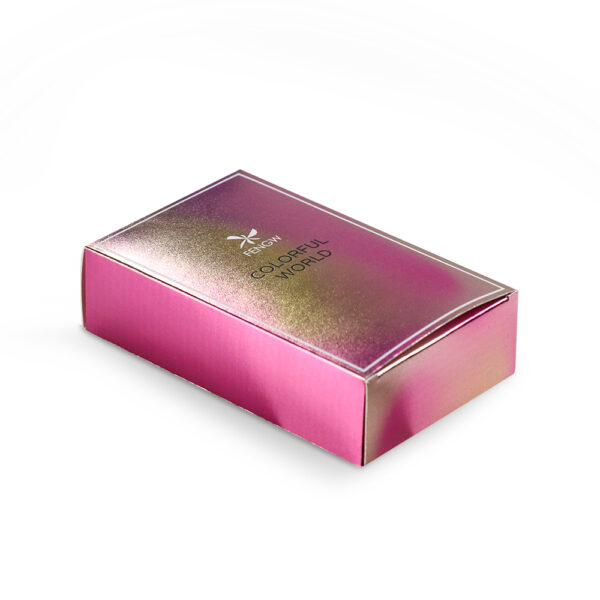 perfume rose red silver card box