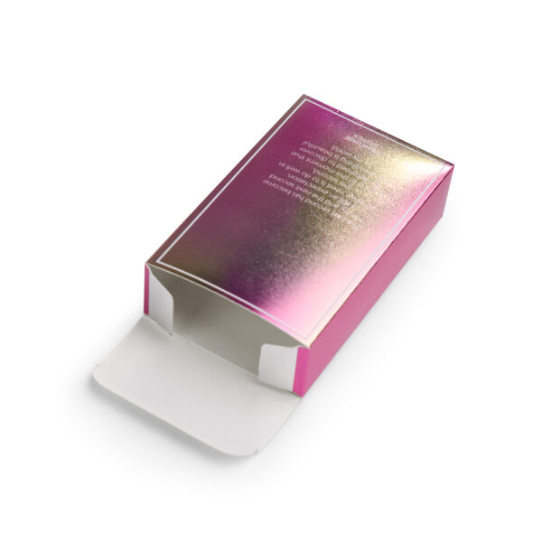 perfume rose red silver card box