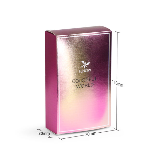 perfume rose red silver card box