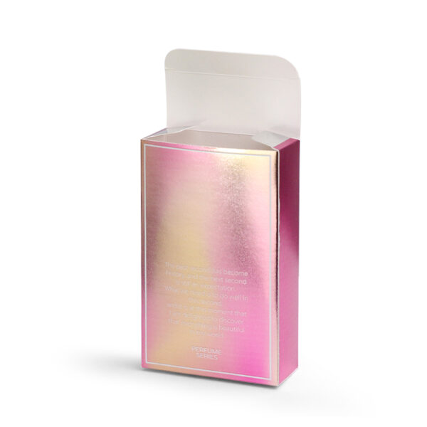 perfume rose red silver card box