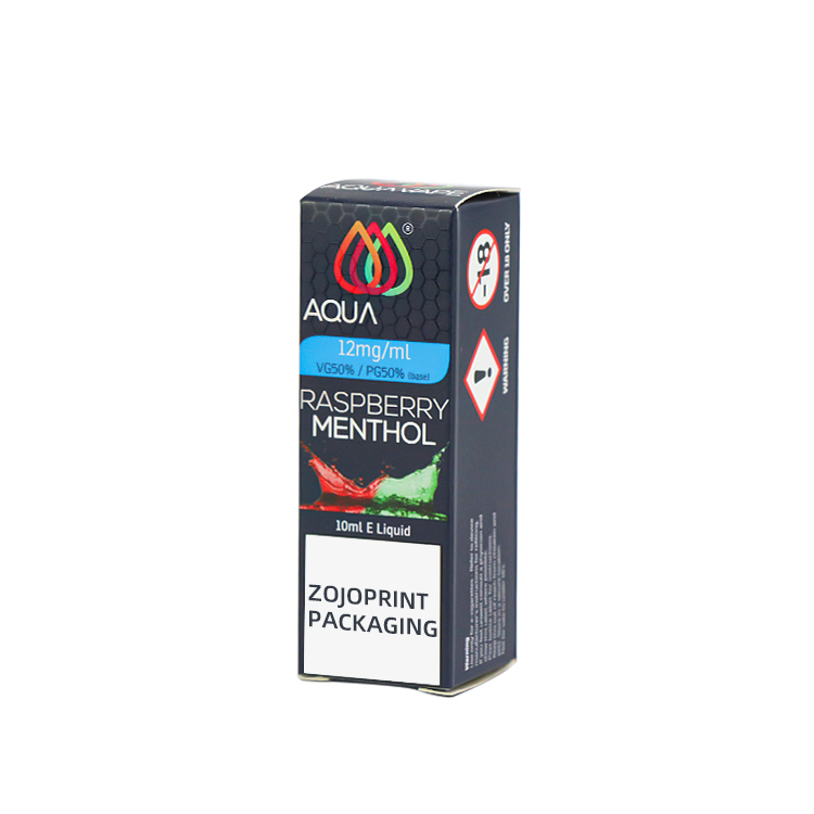 raspberry menthol e cigarette card packaging box