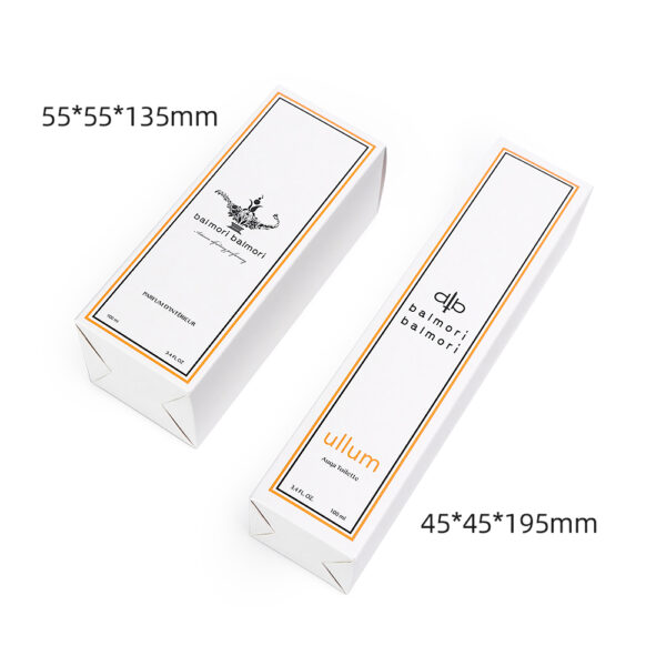 white perfume card packaging box