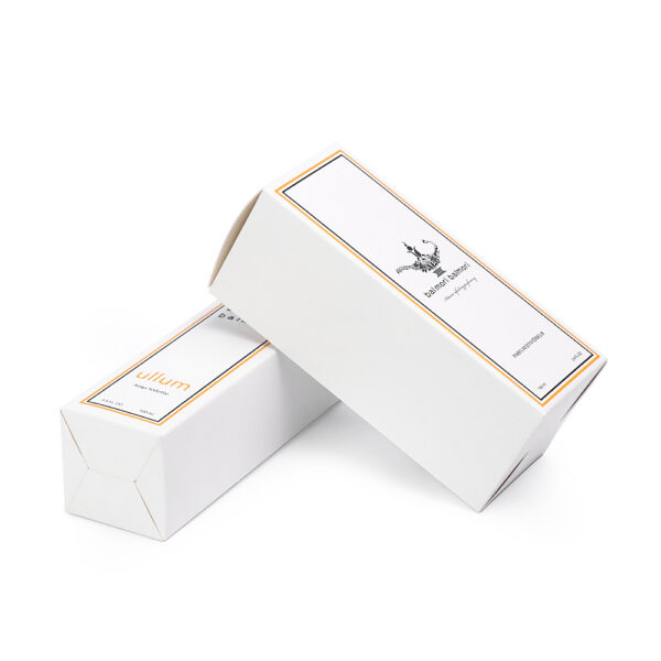 white perfume card packaging box