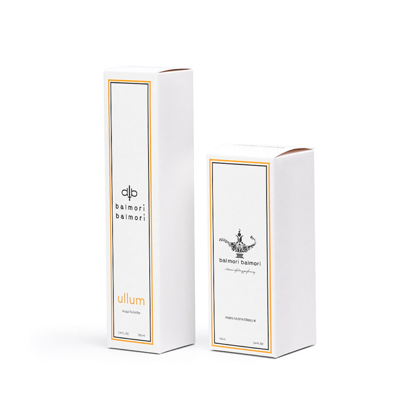 white perfume card packaging box