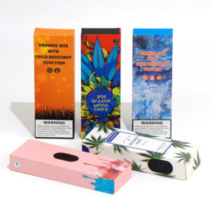 CBD THC Caja de papel resistente a los niños