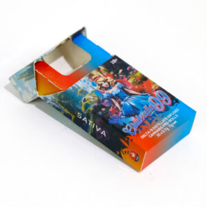 Caja de cartón plegable para cigarrillos de liar